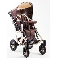 Детское кресло-коляска CHILD 1 бежево-коричневая