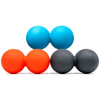 Двойной тяжелый фасциальный массажный мяч Ortek 12х6см
